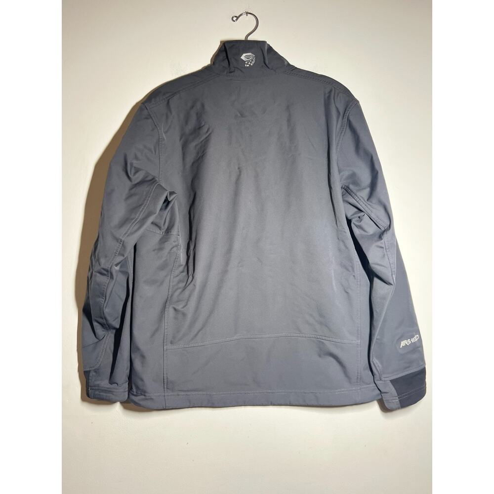 Mountain Hardwear Men EUC Gray Conduit Full Zip Softshell Airshield Jacket L - Picture 5 of 8